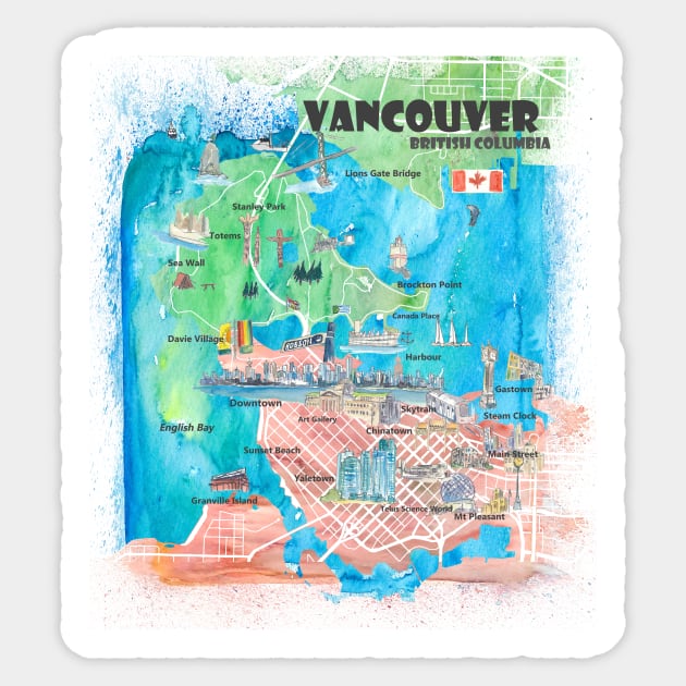 Vancouver Sticker by artshop77